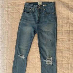 JCrew High Rise Curvy Toothpick Jean